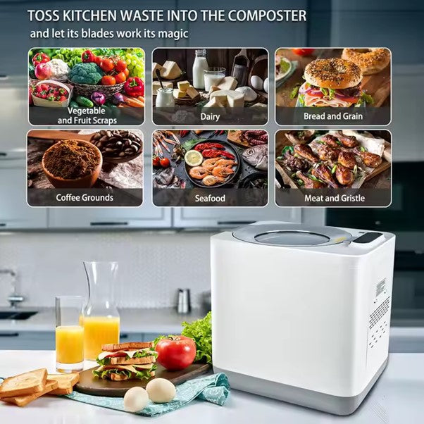 Composteur de cuisine électrique de 3,8 l